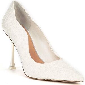 Gianni Bini Bridal Collection Pearl Scalloped Pointed Toe Heels- SIZE 8